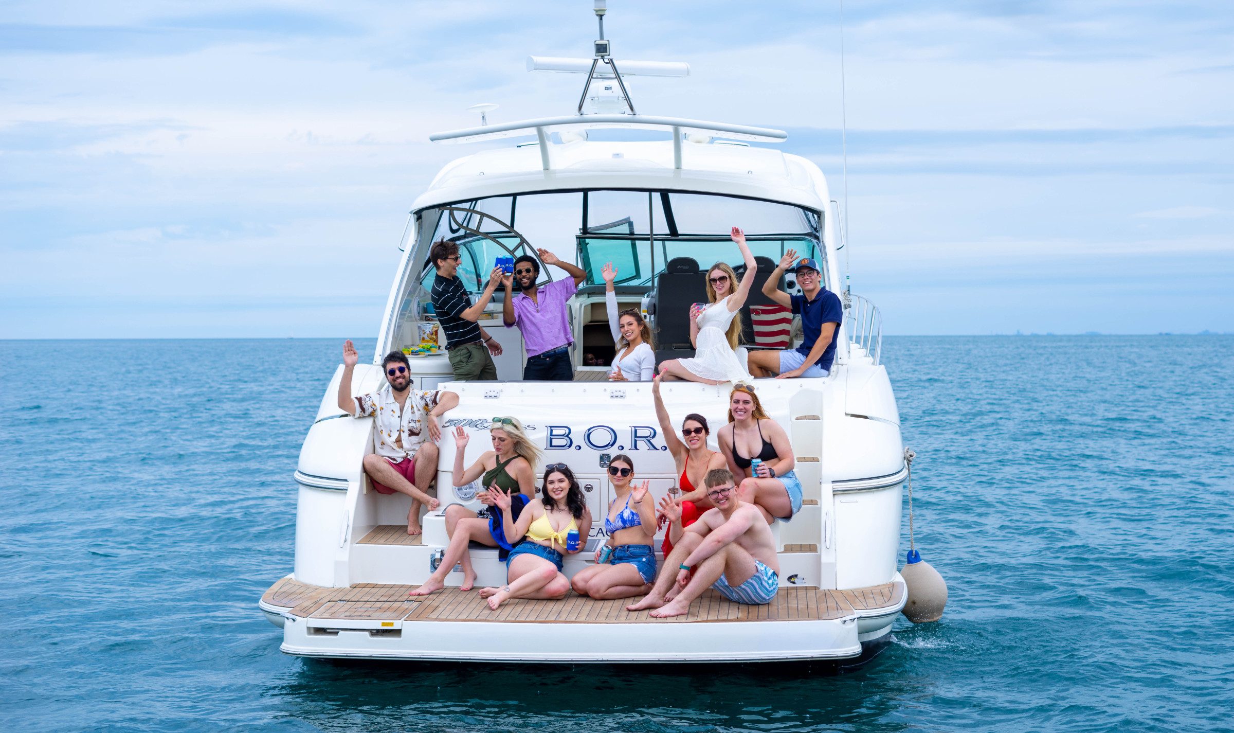 Cruiser Yacht B.O.R. available for charter via the Chicago Boat Company